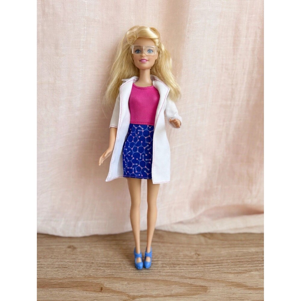 Rare 2014 Barbie Careers Scientist Doll CKJ84 Lab Coat Mattel Collector Gift